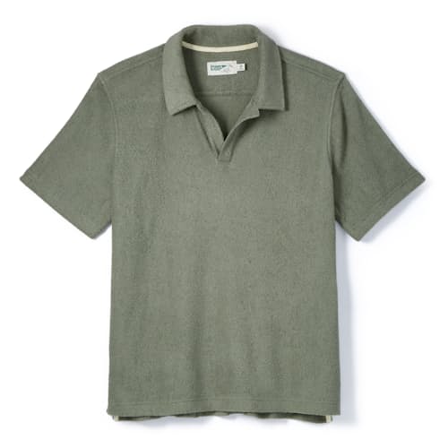 laydown image of Terry Polo Johnny Collar