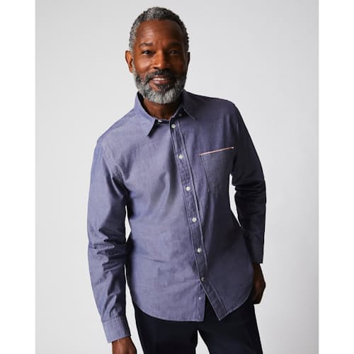 lifestyle image of MSL Pocket Long Sleeve Shirt