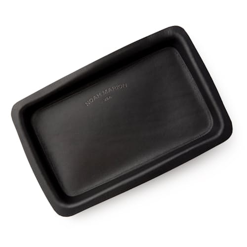 laydown image of Genuine Leather Valet Tray