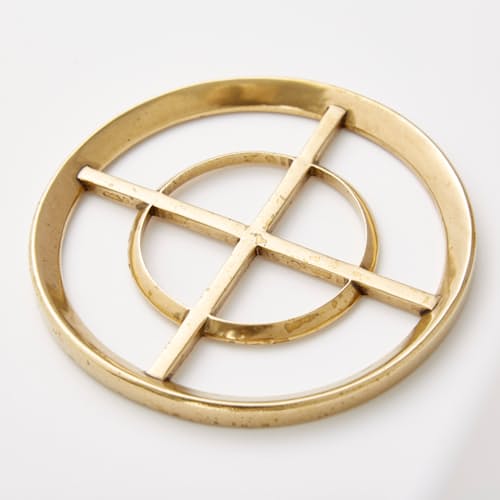 laydown image of Brass Bottle Opener