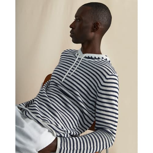 laydown image of Linen Pull-Over Sweater
