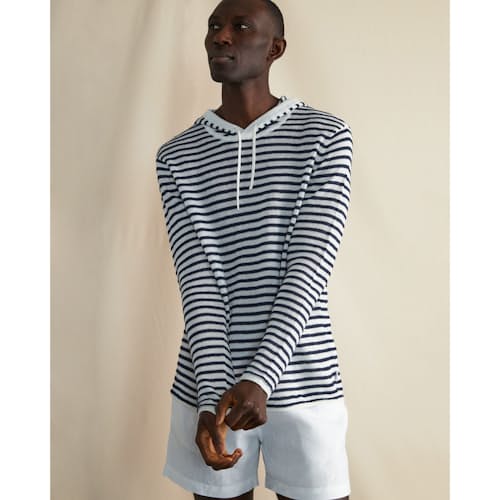 laydown image of Linen Pull-Over Sweater
