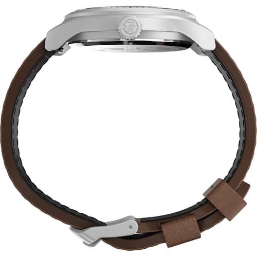 laydown image of Expedition 41mm Leather Strap