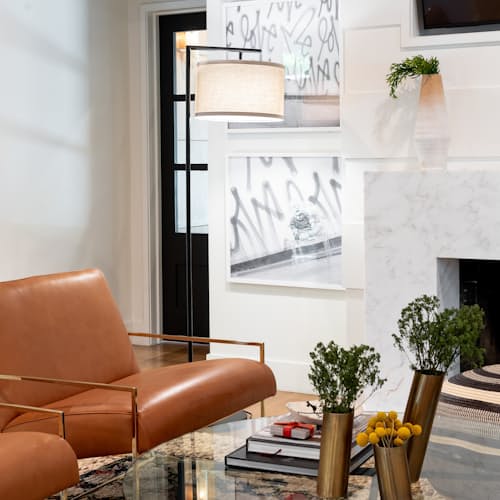 lifestyle image of Montage Modern Floor Lamp
