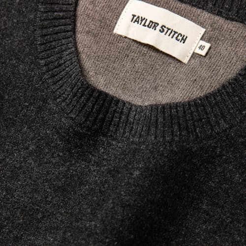 laydown image of The Double Knit Sweater