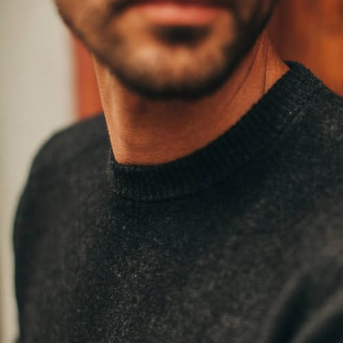 laydown image of The Double Knit Sweater