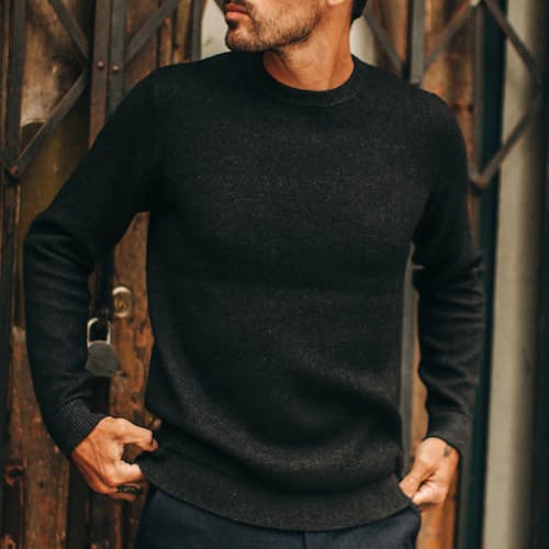 laydown image of The Double Knit Sweater