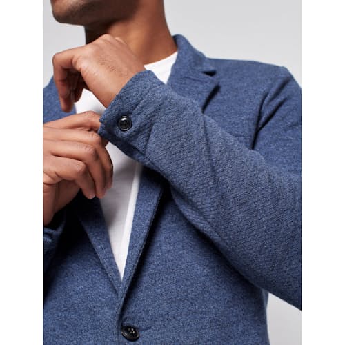 on model image of Inlet Knit Blazer