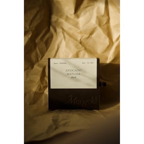 laydown image of Avocado Matcha Mask