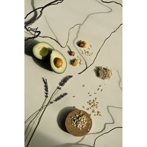 laydown image of Avocado Matcha Mask