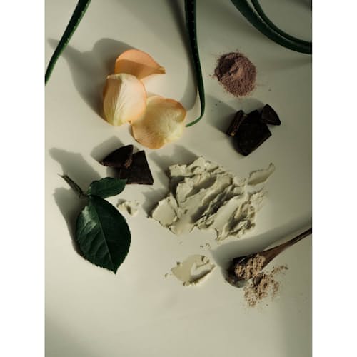 laydown image of Cacao Rose Mask