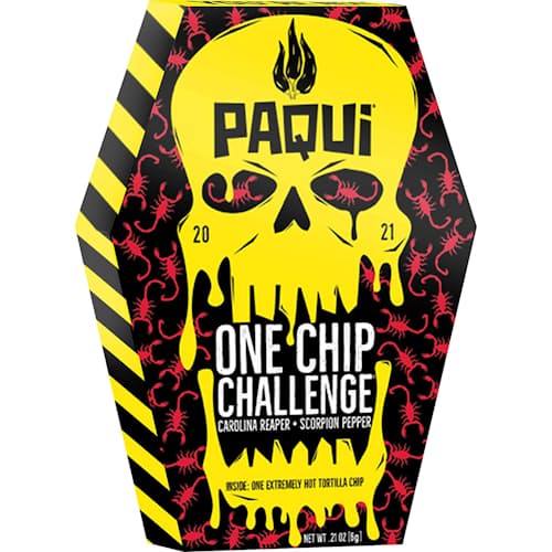 laydown image of Paqui One Chip Challenge