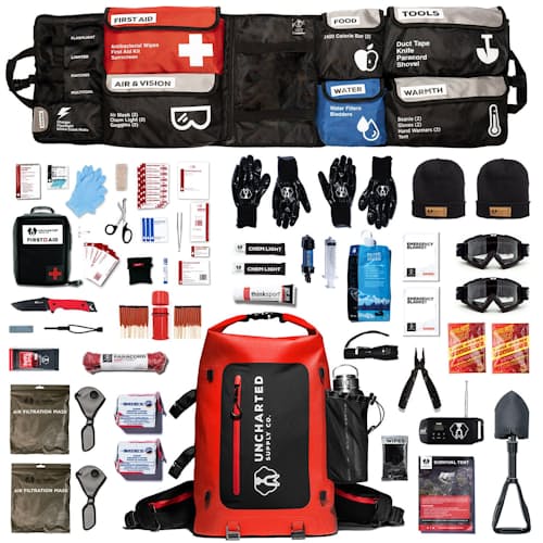 laydown image of The Seventy2 Pro Survival System Backpack