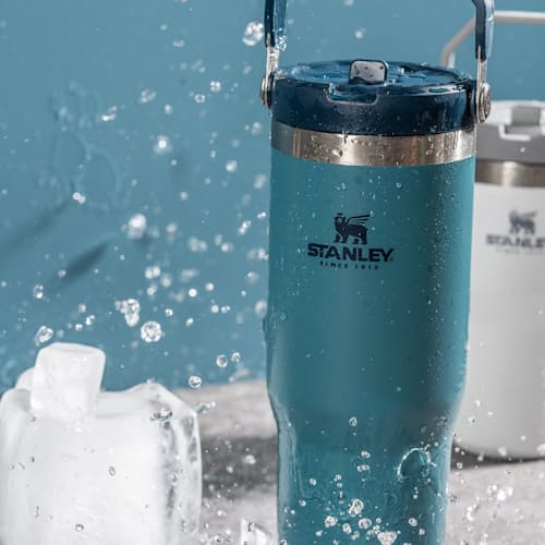 laydown image of IceFlow Flip Straw Tumbler