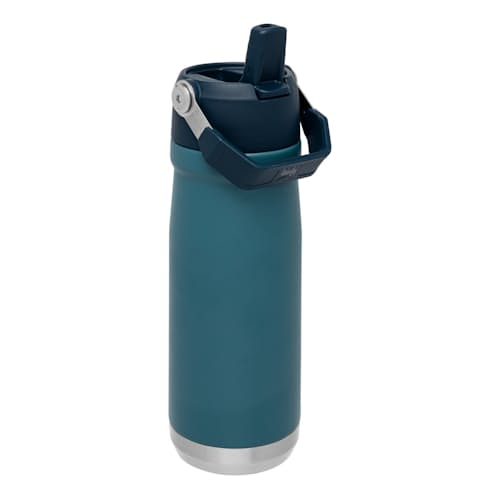 laydown image of IceFlow Flip Straw Water Bottle