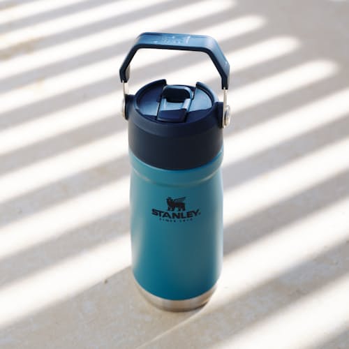 laydown image of IceFlow Flip Straw Water Bottle