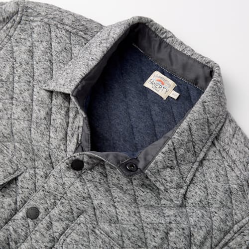 laydown image of Epic Quilted Fleece Shirt