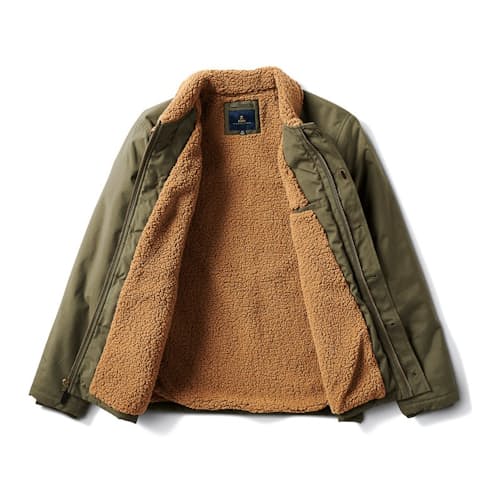 laydown image of Axman Sherpa Jacket