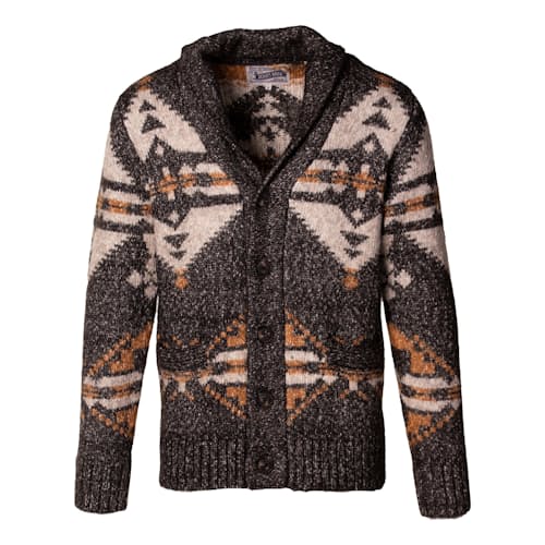 laydown image of Yak Blend Motif Cardigan - Exclusive