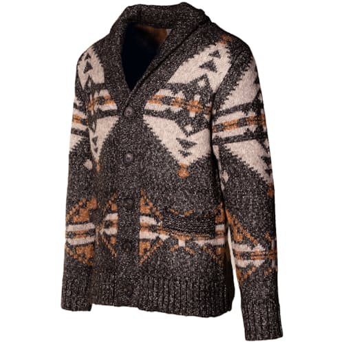 laydown image of Yak Blend Motif Cardigan - Exclusive