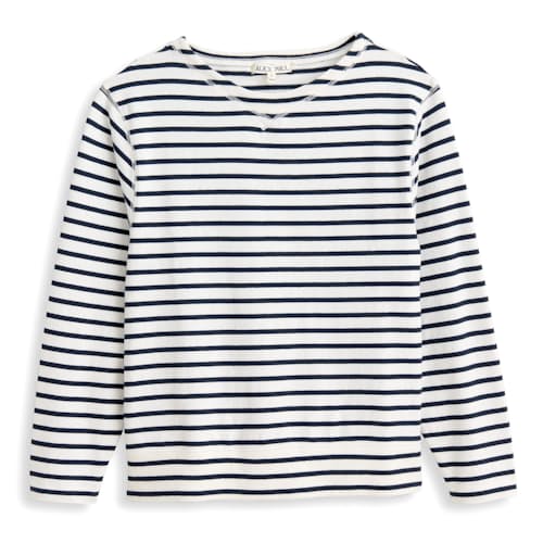 laydown image of Women's Lakeside Stripe Tee