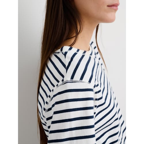 laydown image of Women's Lakeside Stripe Tee