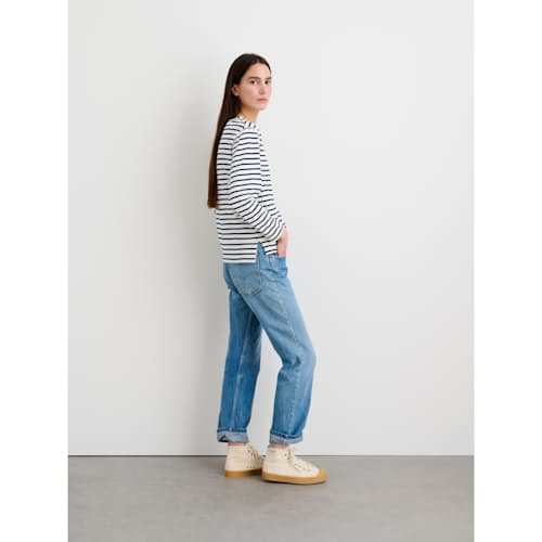 laydown image of Women's Lakeside Stripe Tee