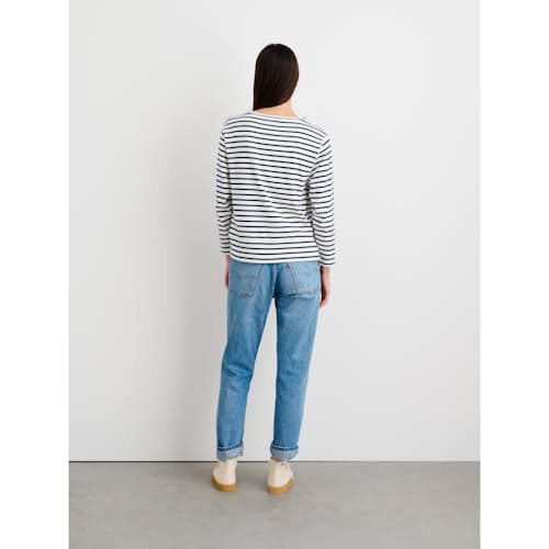 laydown image of Women's Lakeside Stripe Tee