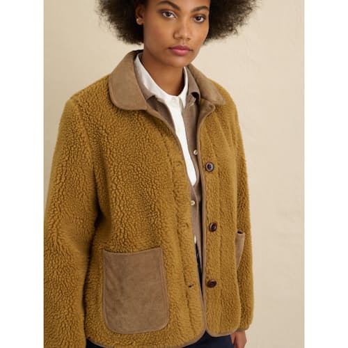 laydown image of Women's Sherpa Work Jacket