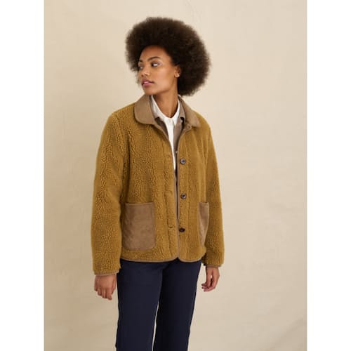 laydown image of Women's Sherpa Work Jacket