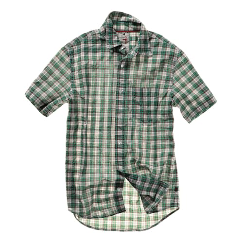 laydown image of Airtex Seersucker Camp Shirt - Exclusive