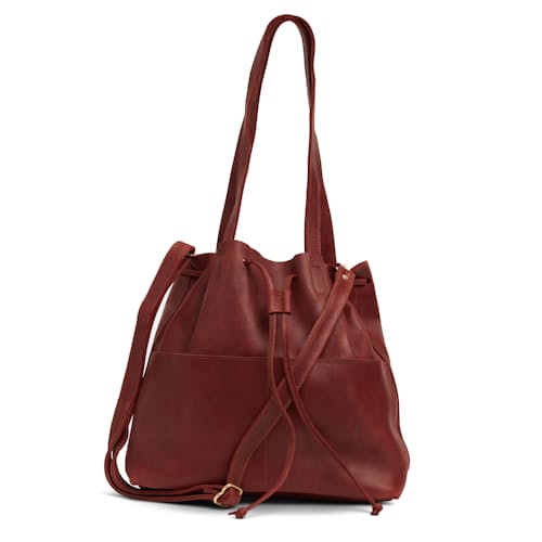 laydown image of Emma Bucket Bag