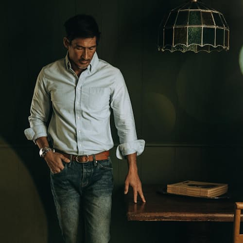lifestyle image of The Jack Everyday Slim Oxford Shirt