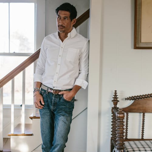 lifestyle image of The Jack Everyday Slim Oxford Shirt