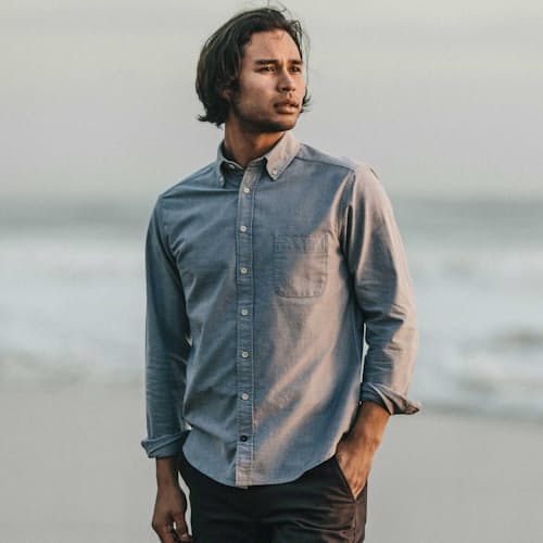 laydown image of The Jack Everyday Oxford Shirt