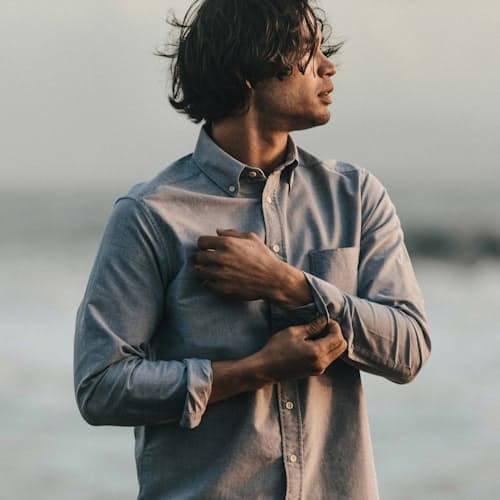 laydown image of The Jack Everyday Oxford Shirt