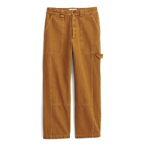 laydown image of Women's Phoebe Pant in Recycled Denim