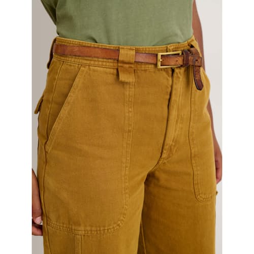 laydown image of Women's Phoebe Pant in Recycled Denim