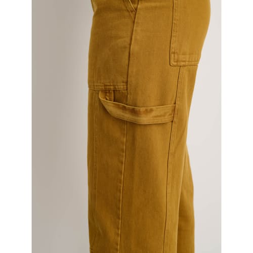 laydown image of Women's Phoebe Pant in Recycled Denim