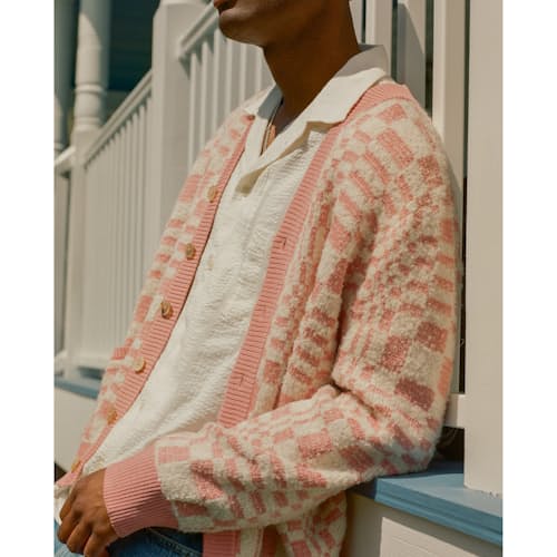 laydown image of Striped Seersucker Shirt