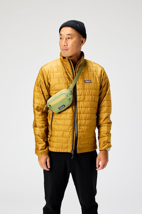 on model image of Short Roll Beanie