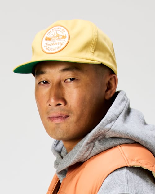 on model image of Mountain Snapback Hat