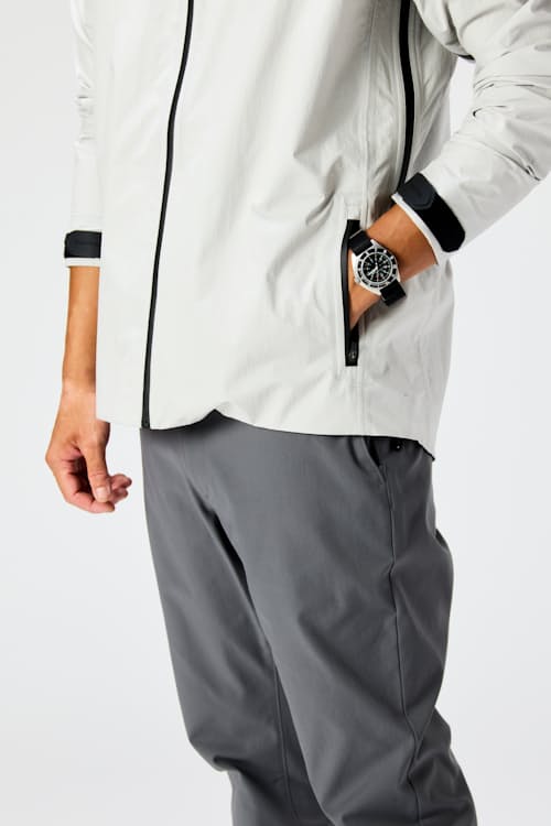 on model image of 3-Layer Waterproof Mountain Shell Jacket