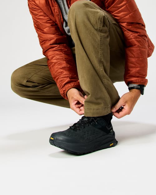 on model image of Olympus Hike Low 2 GTX Trail Sneaker