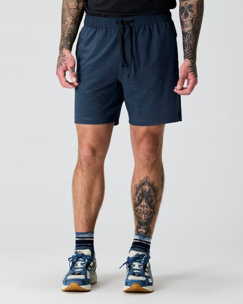 on model image of Wellknit Short - 7"