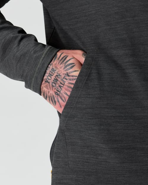 on model image of Wellknit Pullover Hoodie