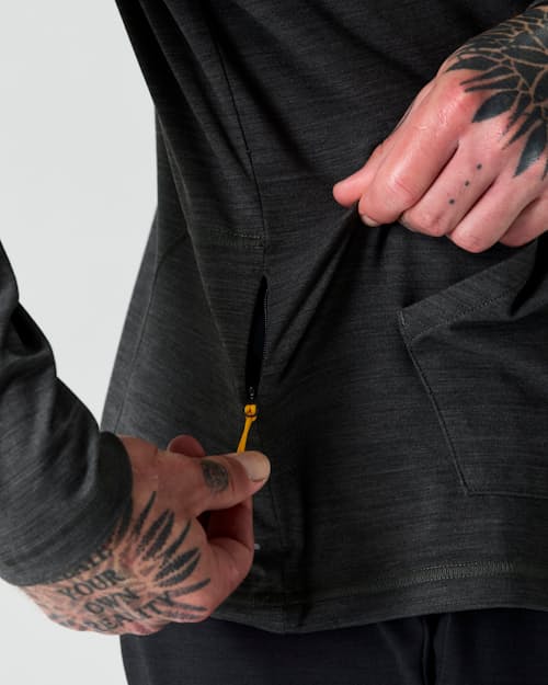 on model image of Wellknit Pullover Hoodie