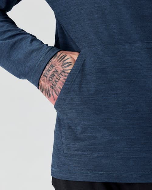 on model image of Wellknit Pullover Hoodie