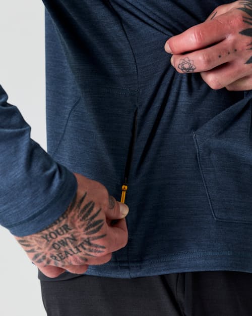 on model image of Wellknit Pullover Hoodie