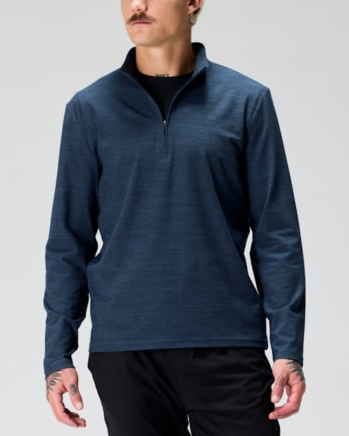 on model image of Wellknit Half Zip